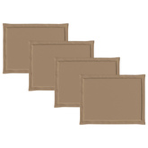 Poduszki na siedziska 4 pcs Ciemnoszary 47 x 36 x 2 cm