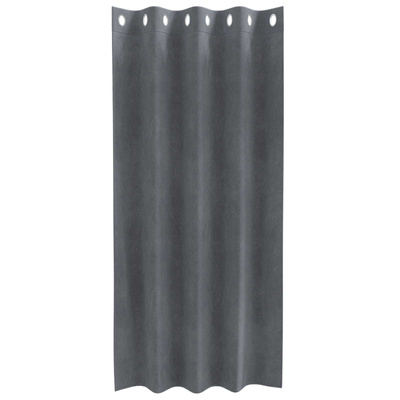 Zasłony zaciemniające 2 pcs Jasnoszary 140 x 175 cm Aksamit