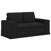 Sofa Czarny 162 x 80 x 82 cm tkanina