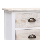 vidaXL Szafka pod TV, 108x30x40 cm, biało-jasnobrązowa, paulownia
