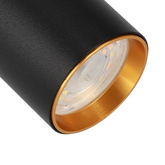 Lampa reflektor na szynoprzewód NEVA Tc Black Gold GU10 czarna, środek złoty EDO777533 EDO Solutions