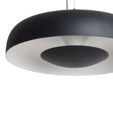 Lampa Wisząca Okrągła Czarna 20W ?40cm Abruzzo Portafortuna