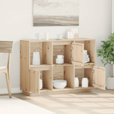 Szafka, 110,5x35x80 cm, lite drewno sosnowe