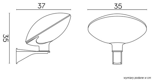 Kinkiet zewnętrzny TAO K