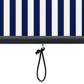 vidaXL Roleta zewnętrzna, 100x250 cm, niebiesko-biała