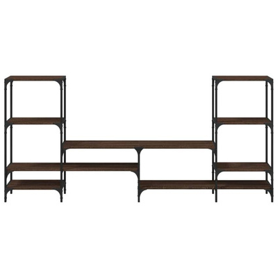 vidaXL Szafka pod TV, brązowy dąb, 206,5x28,5x95 cm