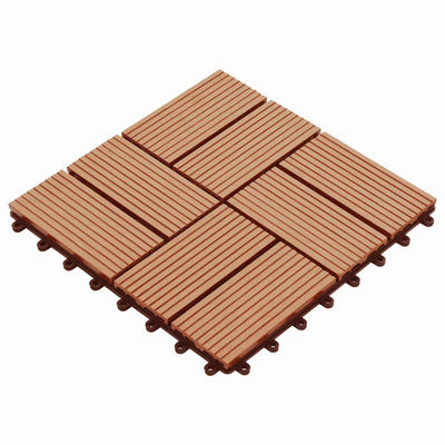Płytka Tarasowa 11 pcs Drewno tekowe 30 x 30 cm