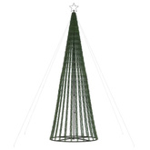 vidaXL Stożkowa choinka z lampek, 688 zimnych białych LED, 300 cm