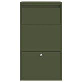 Skrzynka na przesyłki Zielony oliwkowy 44 x 22 x 82 cm Stal