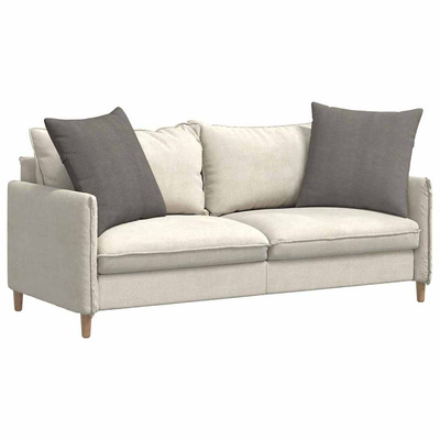 Poduszki na sofę 2 pcs Jasnoszary 80 x 80 cm Tkanina sztruksowa
