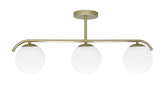 AMADEO lampa sufitowa mosiężny 3x40W E14 klosz biały  33-35424