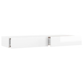 vidaXL Szafka pod TV z LED, biała z połyskiem, 120x35x15,5 cm