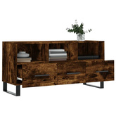 vidaXL Szafka pod TV, przydymiony dąb, 102x36x50 cm