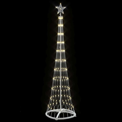Choinka świąteczna LED Ciepła biel 51 x 51 x 190 cm Metal