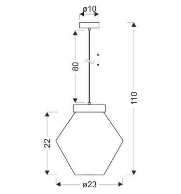 Lampa wisząca Brels z kloszem zielona pojedyncza metalowo-szklana do salonu
