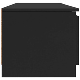 vidaXL Szafka pod TV, czarna, 140x40x35,5 cm, materiał drewnopochodny