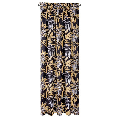 Zasłona Pier czarna 140x270