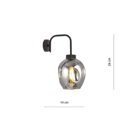 Kinkiet LUKKA K1 BLACK/GRAFIT