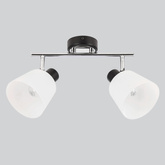 Lampa sufitowa BILOBA  czarny 2x40W E14 nowoczesny styl do salonu sypialni kuchni korytarza