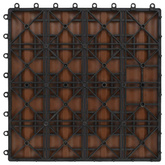 Płytka Tarasowa Projekt 3D 11 pcs Jasny Brąz 30 x 30 cm