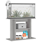 Stojak pod akwarium Betonowy Szary 80x35x60 cm Drewno konstrukcyjne