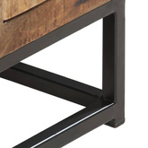 vidaXL Szafka pod TV, 120x30x40 cm, lite drewno odzyskane