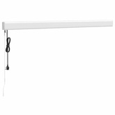 vidaXL Zwijana markiza, żółto-biała, 3x2,5 m, tkanina i aluminium