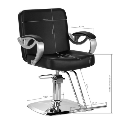 Hair System fotel fryzjerski ZA31 czarny 148178