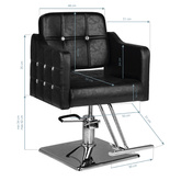 Hair System fotel fryzjerski SM362 czarny  129885