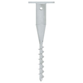 Podstawa pod parasol, wkręcana w ziemię, 16x16x52 cm, stal