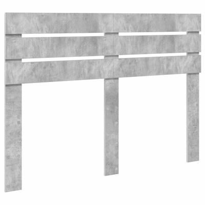Ramka łóżka Betonowy szary 140 x 190 cm Drewno inżynieryjne