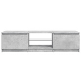 Szafka pod TV z LED, szarość betonu, 140x40x36 cm