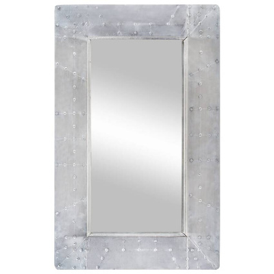 vidaXL Lustro ścienne w stylu Aviator, 80x50 cm, metalowe