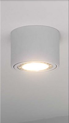 Oprawa natynkowa GISUMI z regulowanym kątem ES111/AR111 okrągła biała 140x100mm