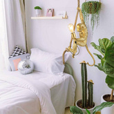 Lampa Wisząca Złota Małpa Abruzzo Pino E27