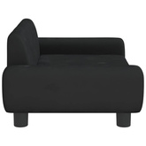 vidaXL Legowisko dla psa, czarne, 70x45x33 cm, aksamitne