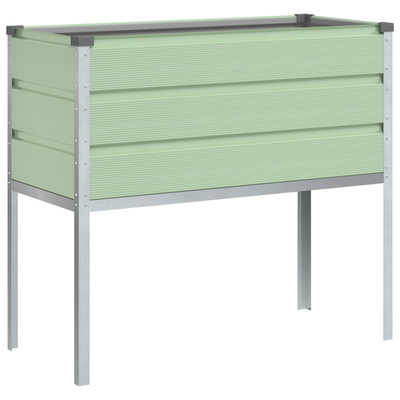 Donica Pastelowa zieleń 100 x 45 x 90 cm Stal Galwanizowana
