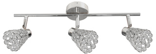Lampa sufitowa Glossy listwa regulowana 3-punktowa do salonu metalowa