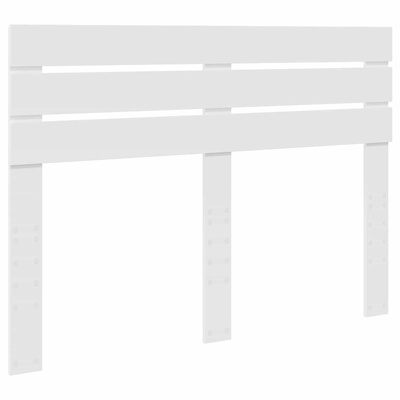 Ramka łóżka Z zagłówkiem Biały 160 x 200 cm Lite drewno sosnowe