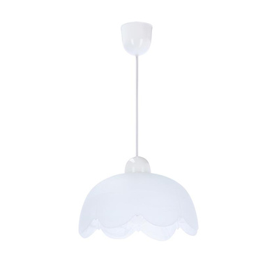 Bratek lampa wisząca 25 1x60w e27 klosz biały