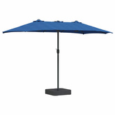 Parasolka ogrodowa 385 x 209 x 244 cm Poliester i Stal
