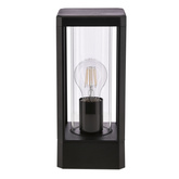 Lampa ogrodowa na taras CISSUS – czarna metalowa lampa stojąca E27 IP54