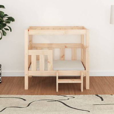 vidaXL Legowisko dla psa, 75,5x63,5x70 cm, lite drewno sosnowe