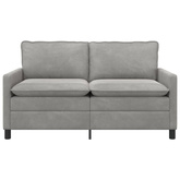 Sofa jasnoszary 156 x 81 x 87,5 cm Welur
