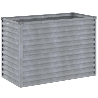 Podwyższona grządka ogrodowa 100x50x69 cm, stal Corten