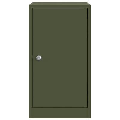 skrzynka na listy z drzwiami oliwkowy 30 x 20 x 55 cm Stal
