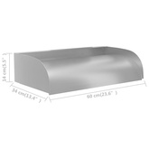 vidaXL Fontanna do basenu, 60x34x14 cm, stal nierdzewna 304