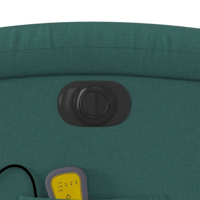 vidaXL Podnoszony fotel masujący, elektryczny, rozkładany, zielony