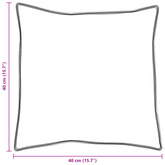 Poduszka z poduszką 2 pcs Biały 40 x 40 cm bawełna