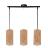 Lampa wisząca z abażurami Aragona korkowe potrójna nowoczesna do jadalni